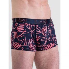 LHM Modal Navy Blue Abstract Print Boxer Shorts