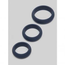 Lovehoney True Blue Silicone Cock Ring Set (3 Count)