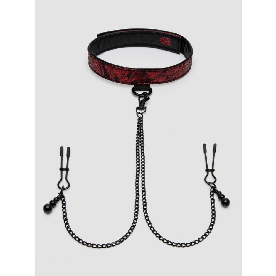 Fifty Shades of Grey Sweet Anticipation Reversible Collar Nipple Clamps