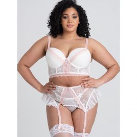 Lovehoney Plus Size Vintage Bliss Ivory Bra Set (3 Piece)