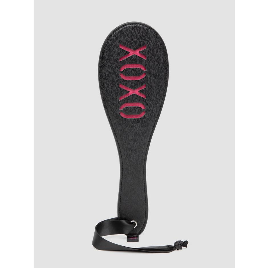 Bondage Boutique Faux Leather Spanking Paddle Pink XOXO