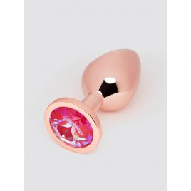 Lovehoney Fancy Pants Crystal Stainless Steel Rose Gold Butt Plug 3 Inch