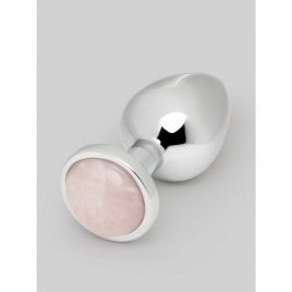 Gemstones Rose Quartz Aluminum Butt Plug