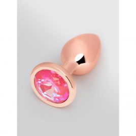 Lovehoney Luxury Crystal Stainless Steel Rose Gold Butt Plug 2.5 Inch