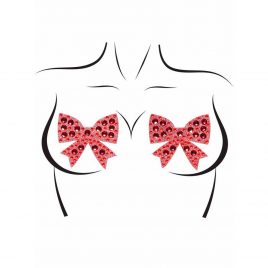 Leg Avenue Red Bow Rhinestone Nipple Pasties