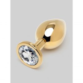 Lovehoney Jeweled Gold Aluminum Medium Butt Plug 3 Inch