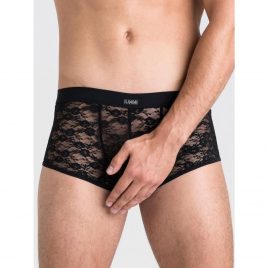 LHM Black Lace Boxer Shorts