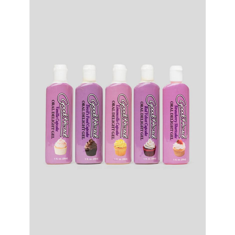 Doc Johnson Good Head Cupcakes Flavored Lubricant (5 x 1 fl oz)