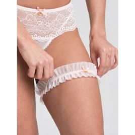 Lovehoney Vintage Romance Sheer Ivory Garter