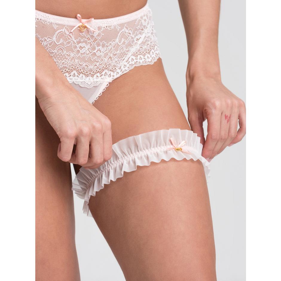 Lovehoney Vintage Romance Sheer Ivory Garter