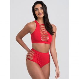 Lovehoney Criss-Cross Red Bra Set