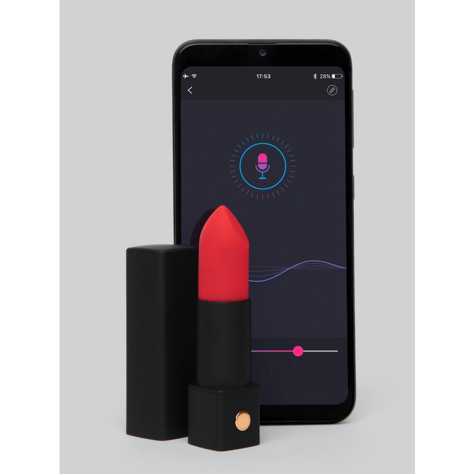 Lovense Exomoon App Controlled Rechargeable Silicone Lipstick Bullet Vibrator