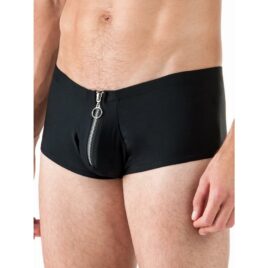 Male Power Black Zipper Shorts