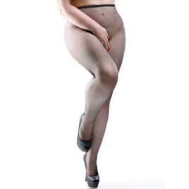 Miss Naughty Plus Size Crotchless Fishnet Pantyhose