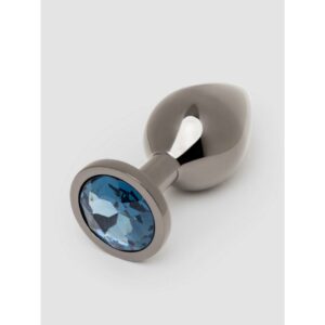 Lovehoney Gunmetal Jewelled Metal Medium Butt Plug 3 Inch