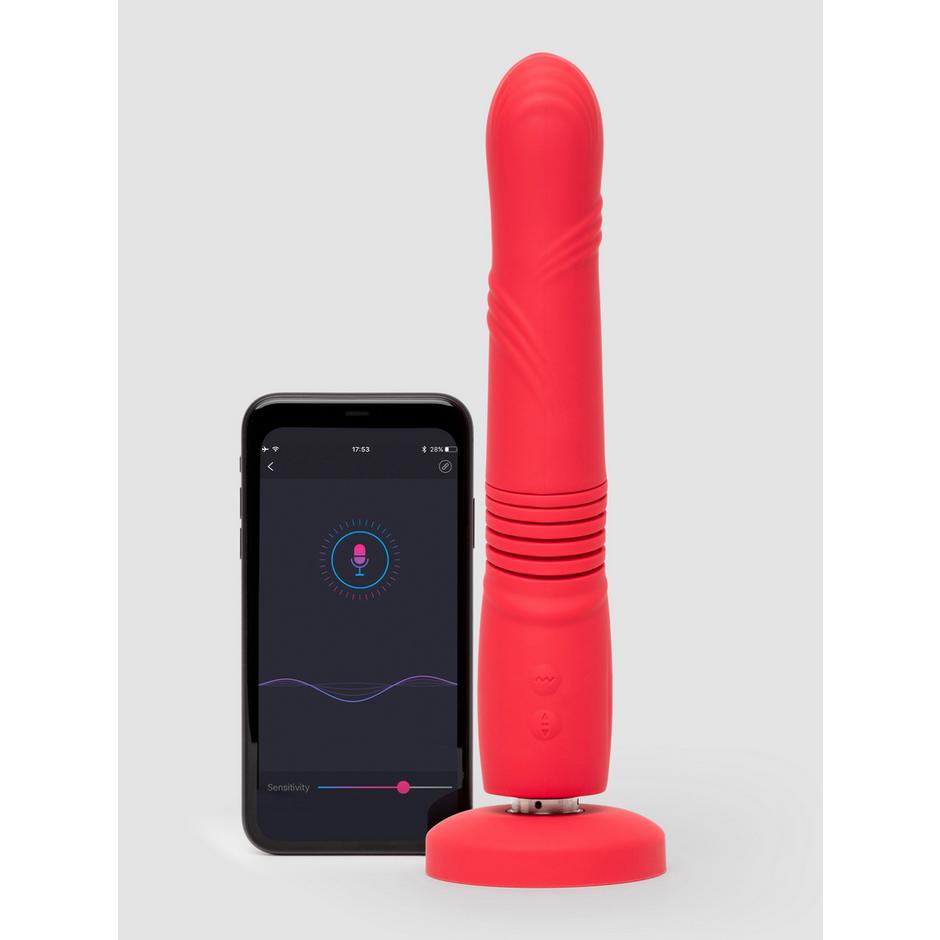 Lovense Gravity App Controlled Thrusting and Vibrating Dildo