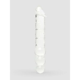 GlĂ¤s Realistic Textured Double Ended Glass Dildo 12 Inch